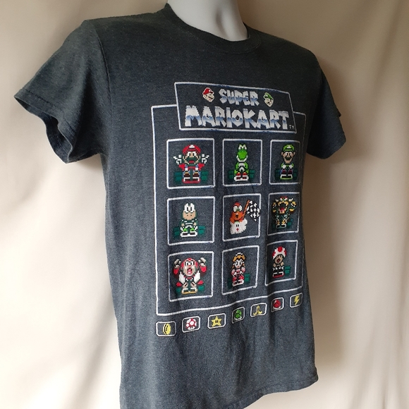Super Mario Kart boys gray short sleeve t-shirt - Picture 4 of 8